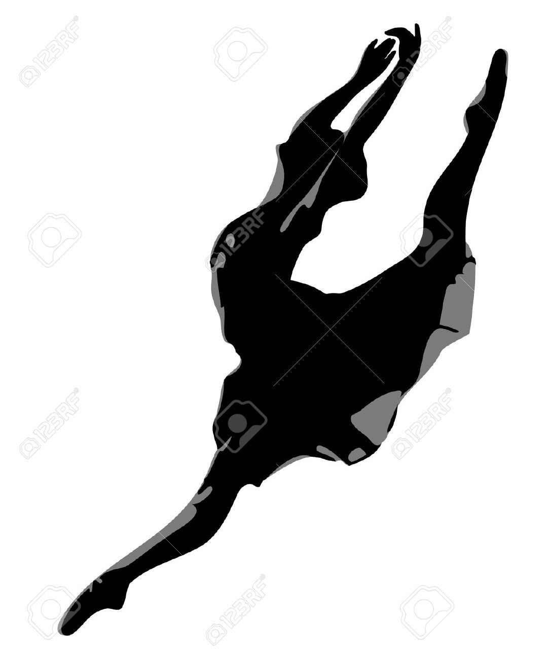 ballerina clipart shadow