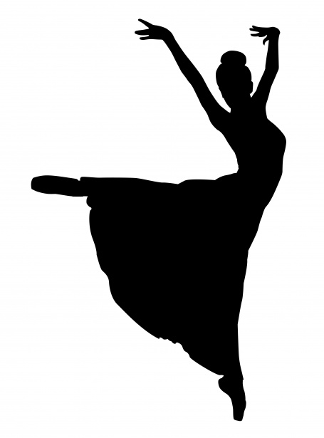Ballerina clipart twirl. Ballet dancer silhouette free