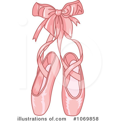 Slippers illustration by pushkin. Ballet clipart ballet slipper