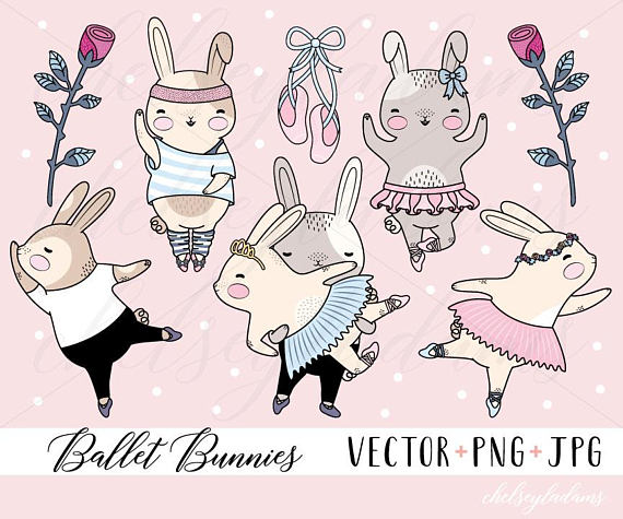 ballet clipart bunny