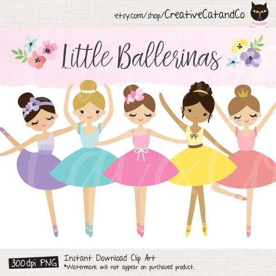Ballet clipart clip art. Ballerina cute little dancers