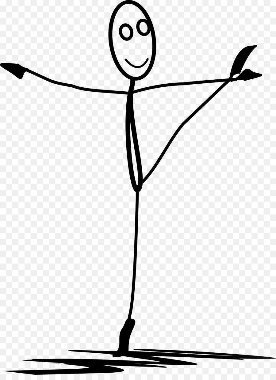Ballet clipart line art. Stick figure dance clip