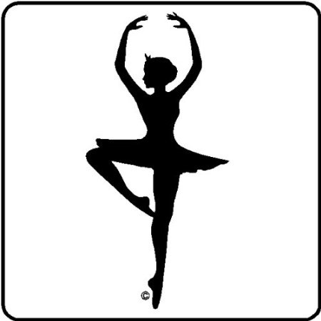 Ballet clipart pirouette.  best dance stencils