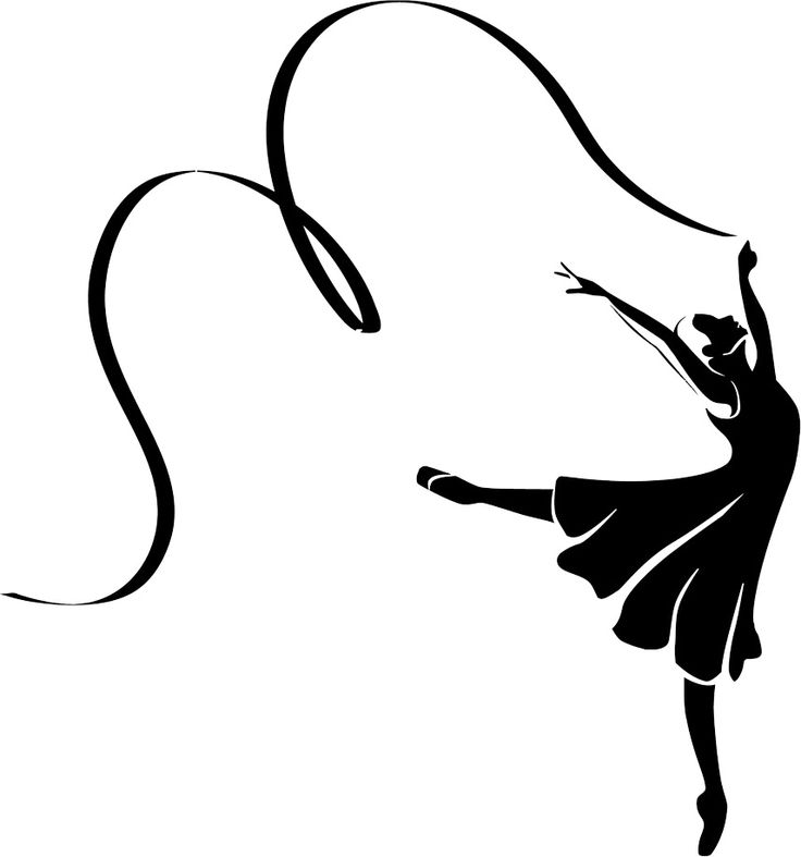 Ballet clipart ribbon. Pencil and in color