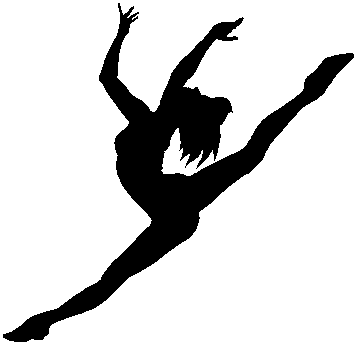 Dance recital clip art. Ballet clipart shadow