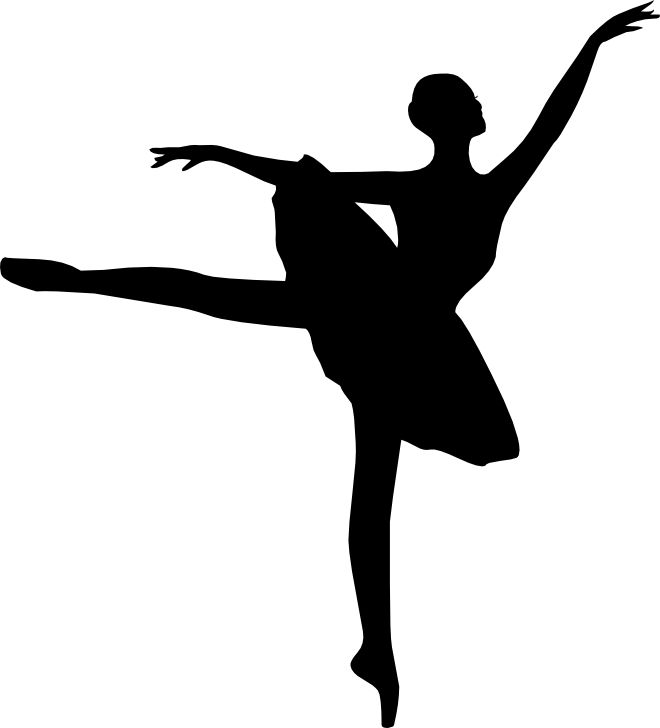 Black and white free. Ballet clipart shadow
