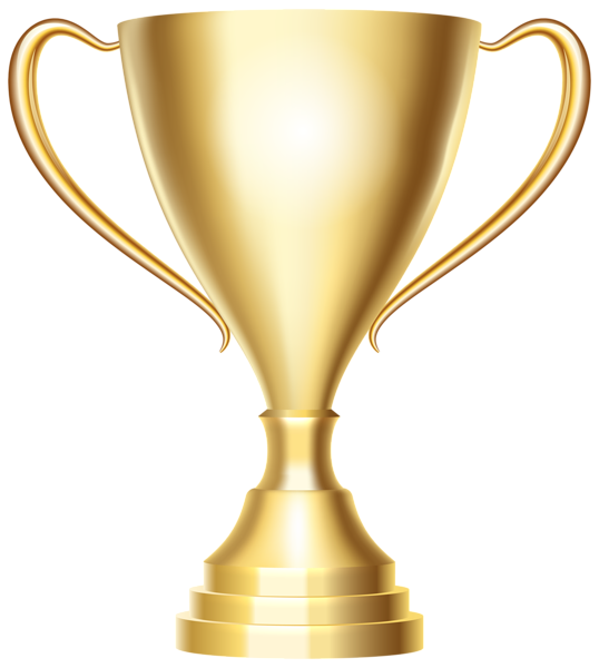 Wrestlers clipart trophy. Gold cup award transparent