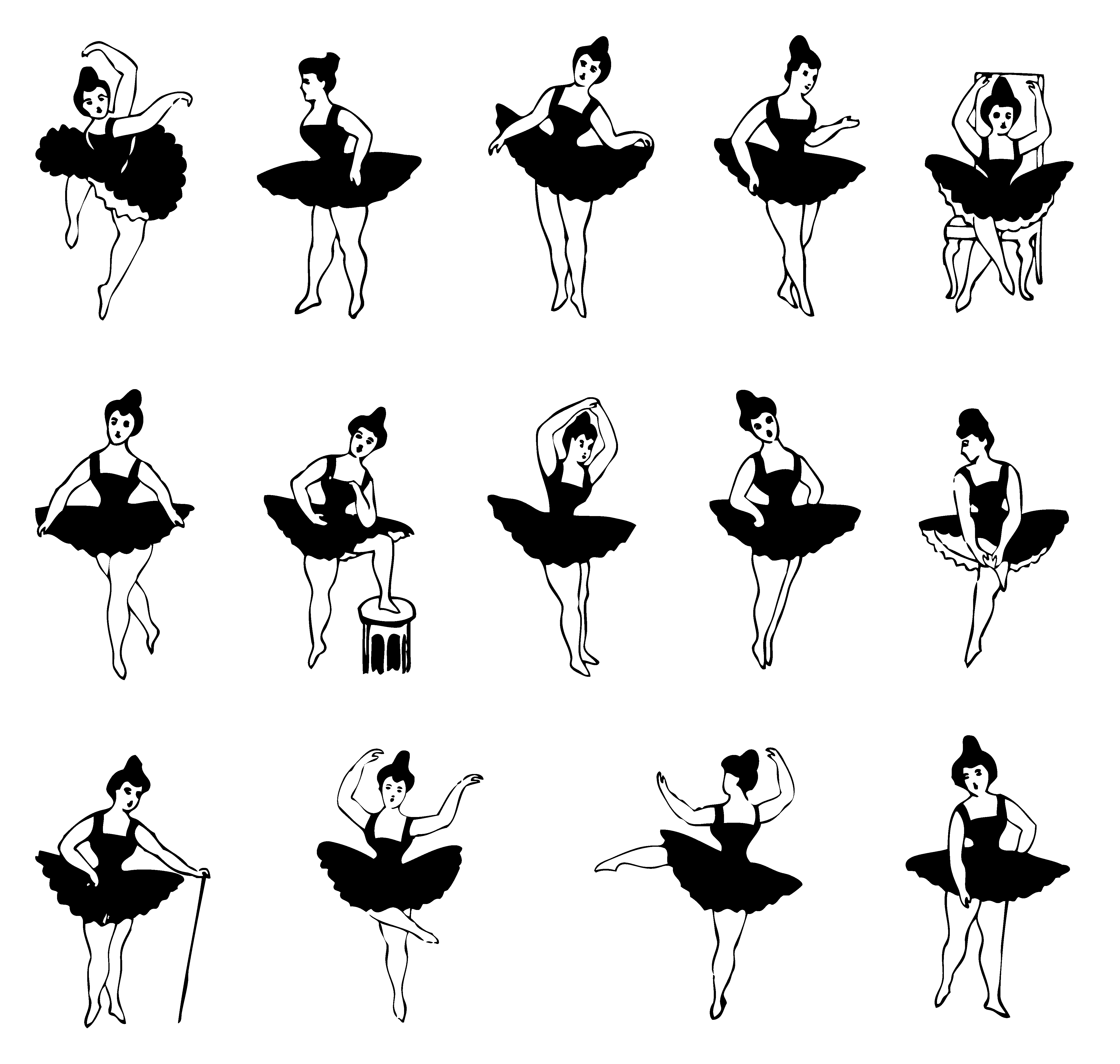 ballet clipart vintage