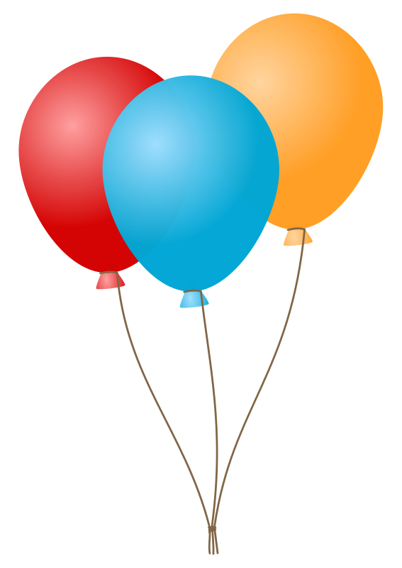 Clipart balloon. Free birthday clip art