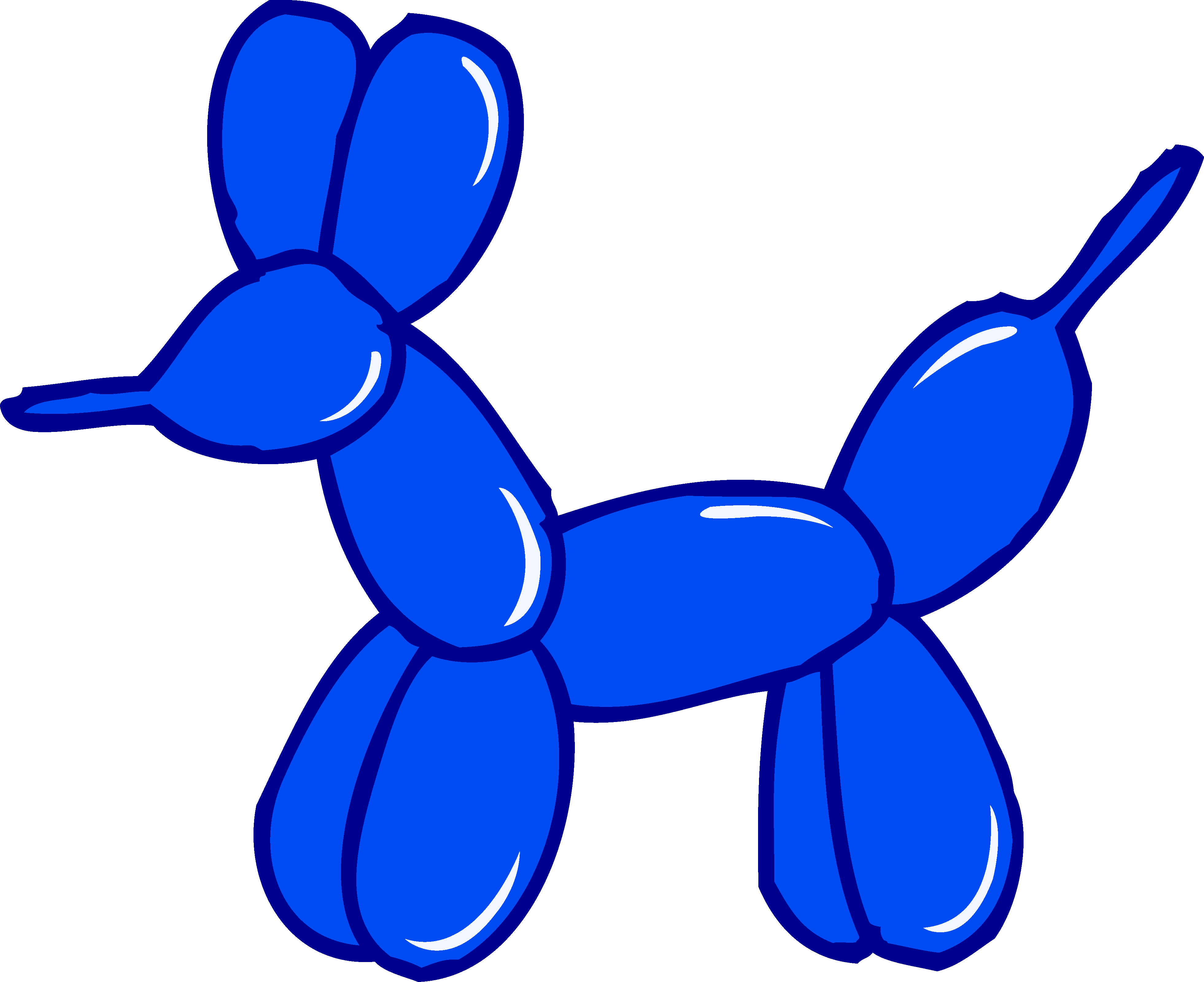 Clipart balloon silhouette. Cute blue animal free