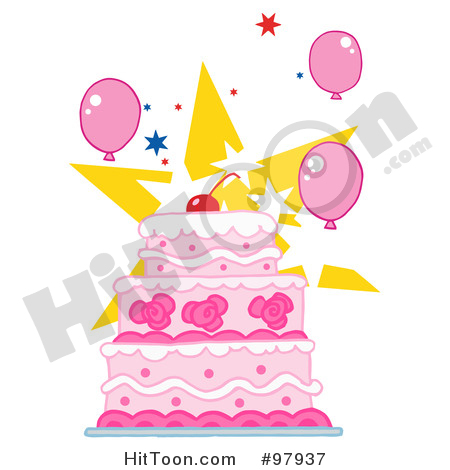 balloon clipart cake