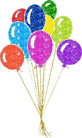 balloons clipart glitter