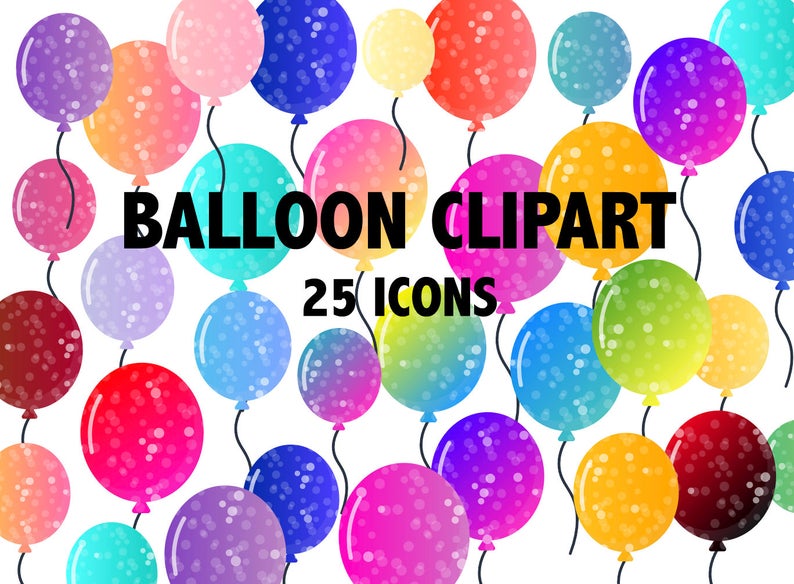 Balloon printable sparkly balloons. Ballon clipart glitter