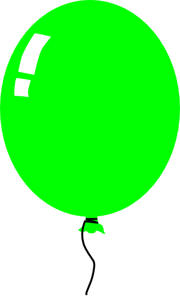 ballon clipart green