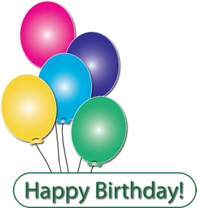 balloon clipart happy birthday