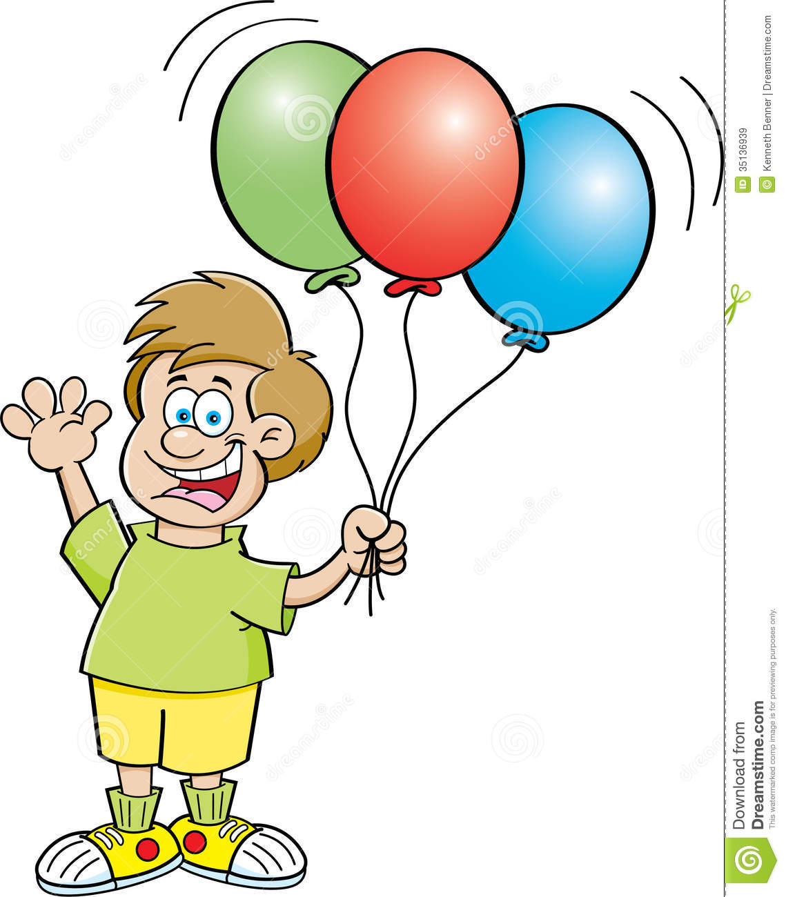 ballon clipart kid