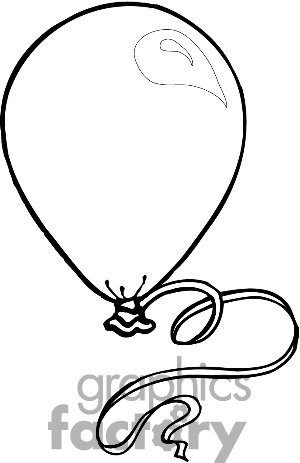balloon clipart line