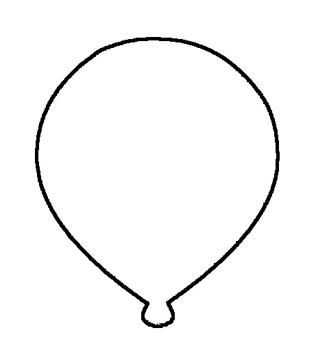 outline clipart balloon
