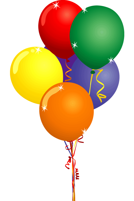 Clipart birthday outline. Prnciess clip art balloons