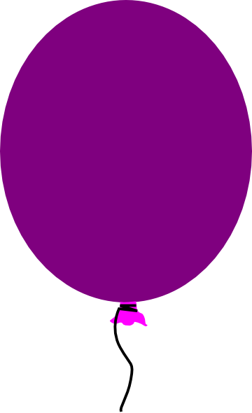 ballon clipart purple