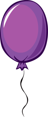 ballon clipart purple