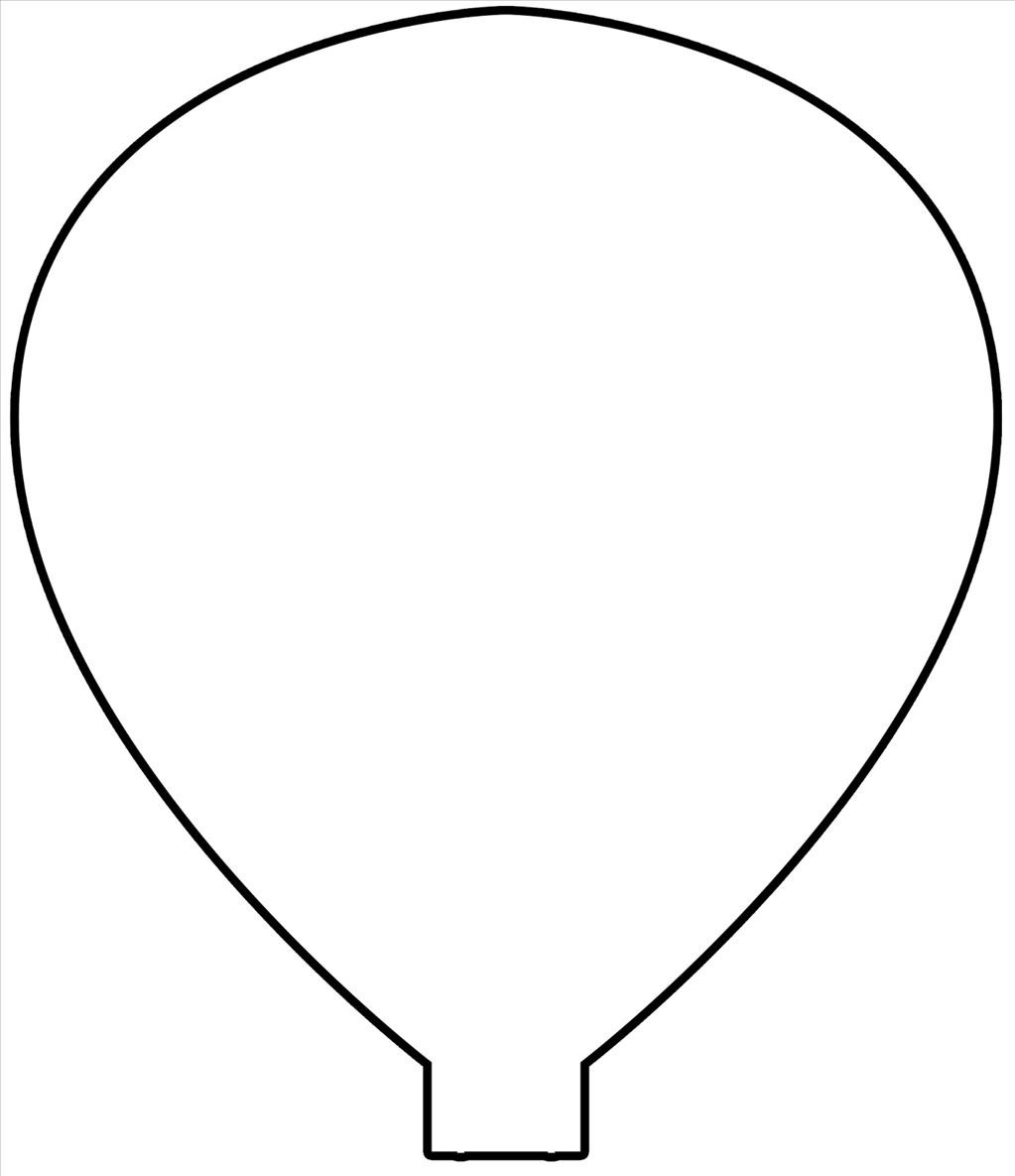 Printable Cut Out Hot Air Balloon Template