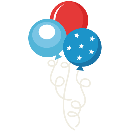 balloons clipart 4th july