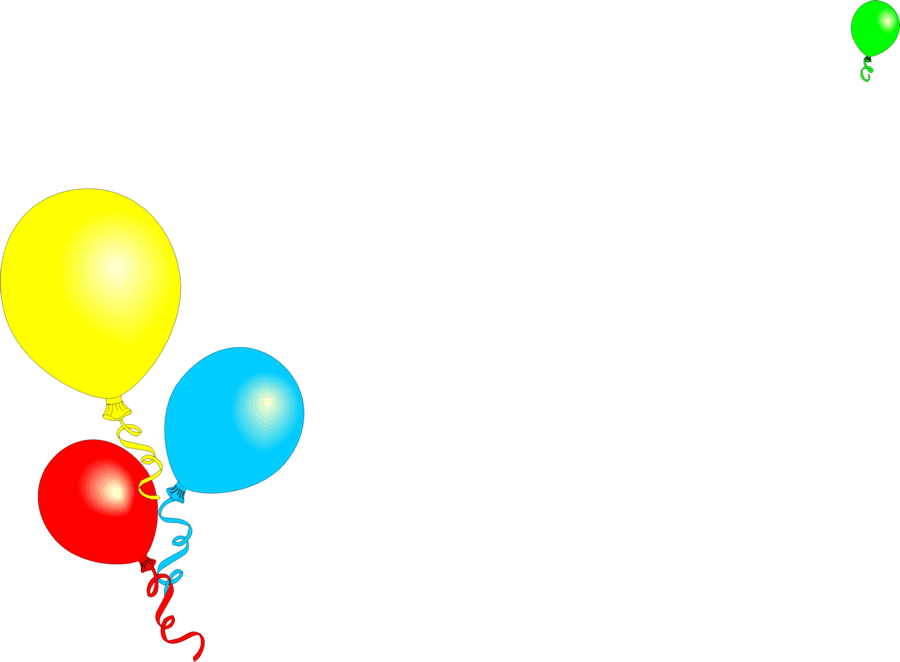 balloons clipart borders
