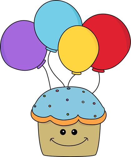 balloon clipart cupcake