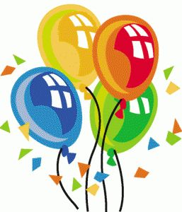 balloons clipart word