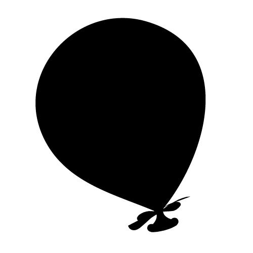 balloon clipart silhouette