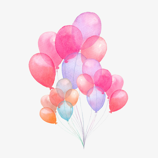 balloon clipart watercolour