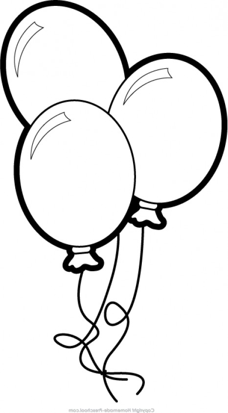 balloons clipart black and white