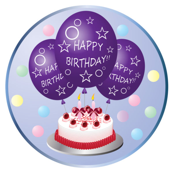 balloons clipart cake