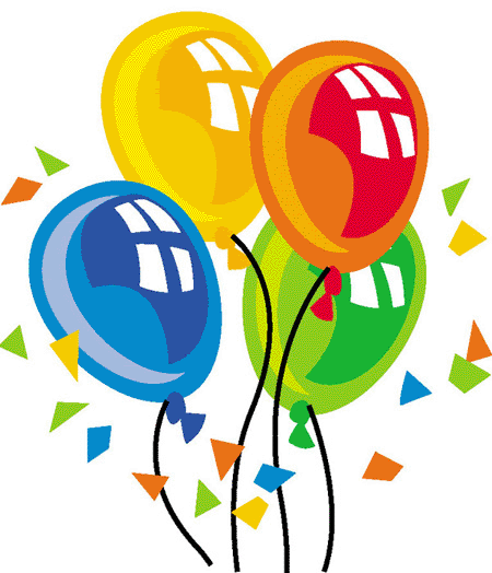 Birthday and cake clip. Balloons clipart christmas