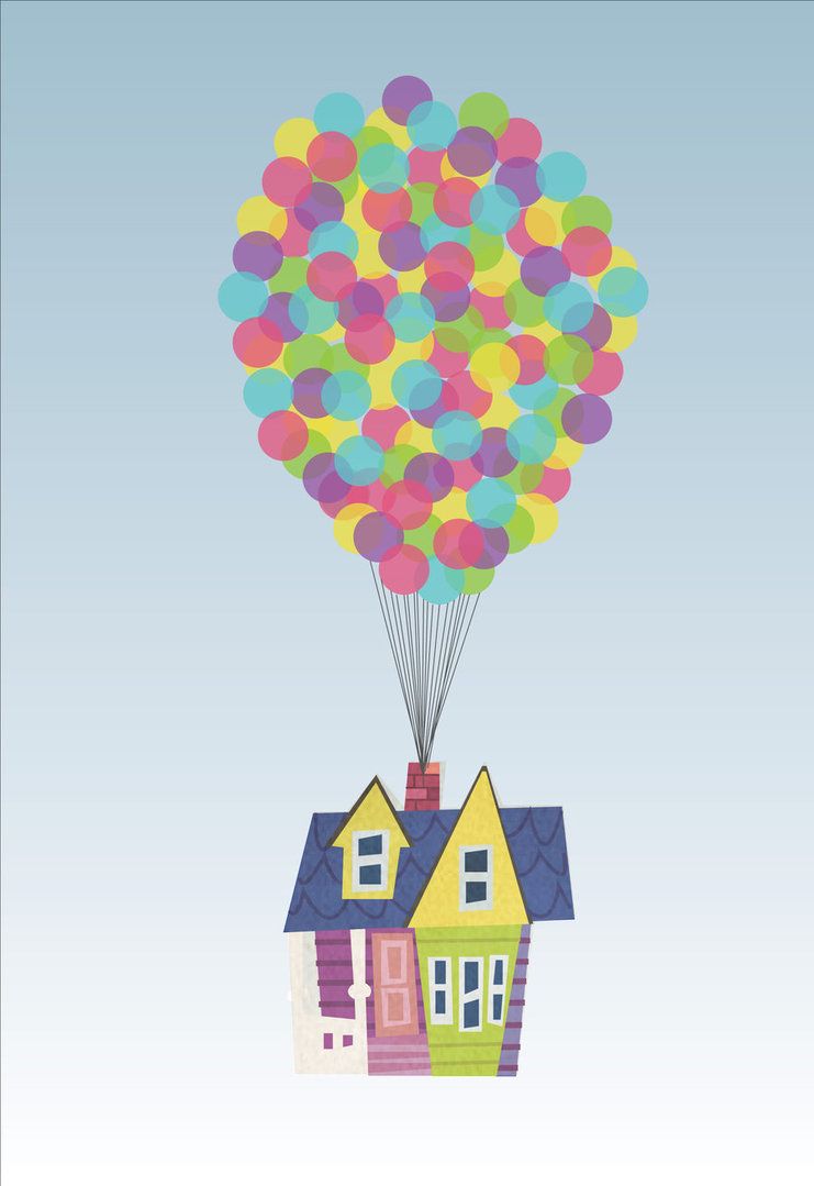 balloons clipart house