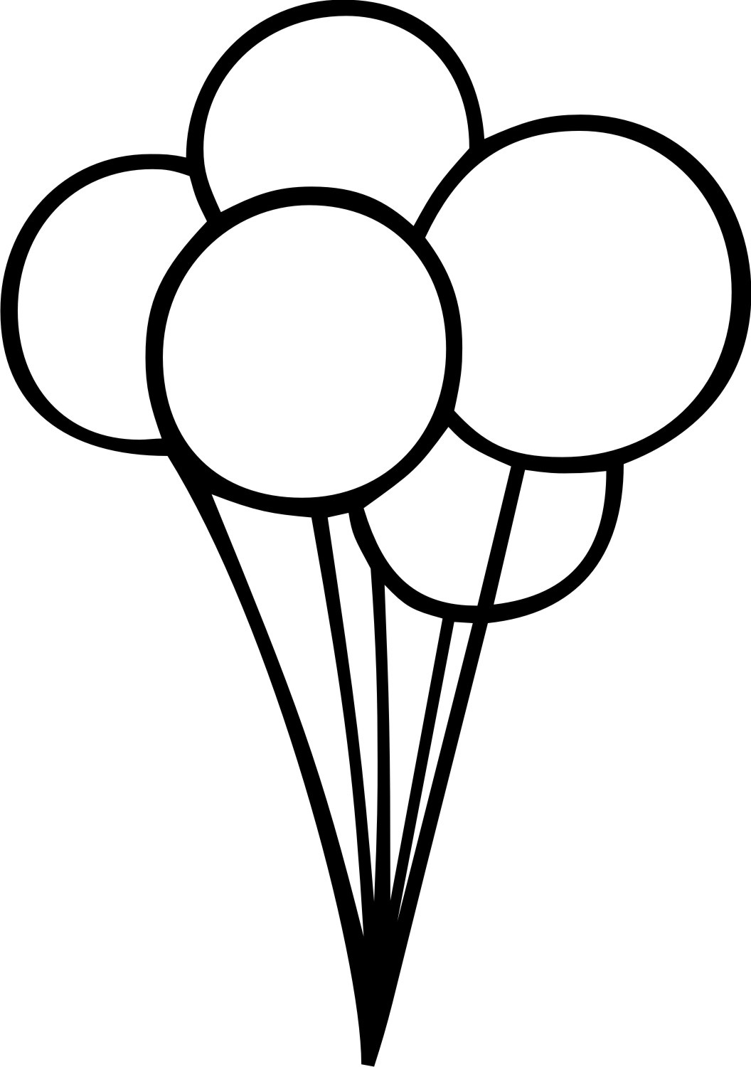 balloons clipart outline