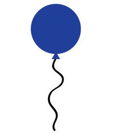 Balloons silhouette at getdrawings. Clipart balloon string