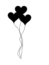 clipart balloons silhouette