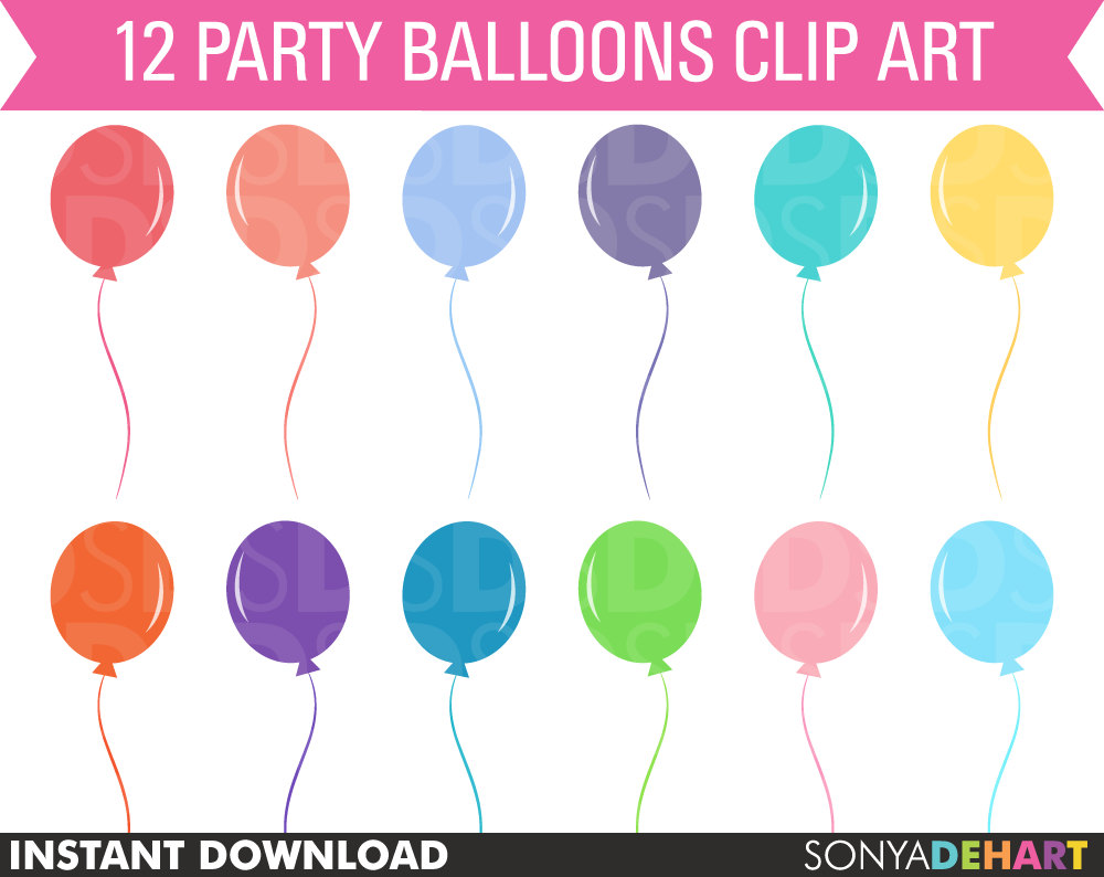 balloons clipart vector