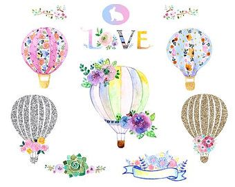 balloons clipart vintage
