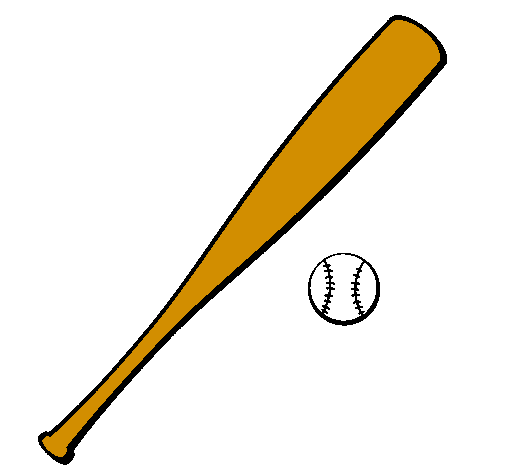 Cartoon ball softball transparent. Clipart bat baseball