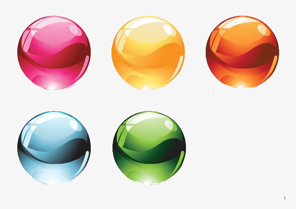 balls clipart colored