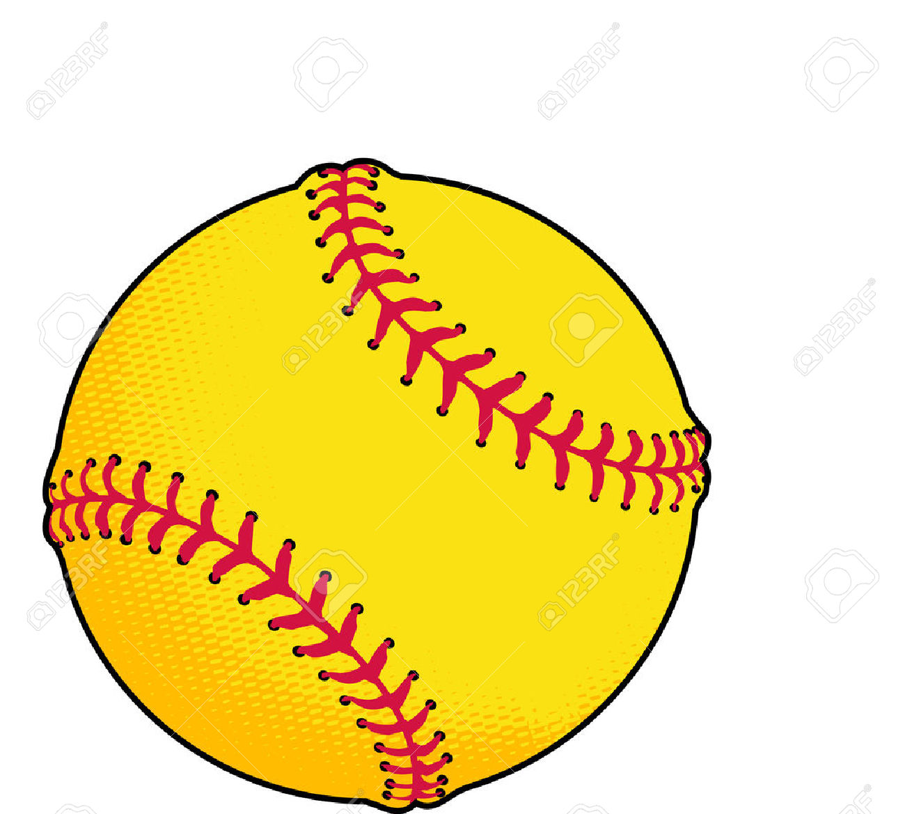 balls clipart softball
