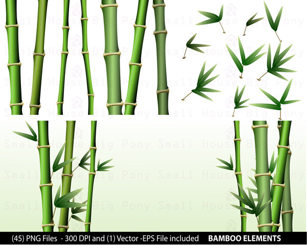 bamboo clipart bamboo design