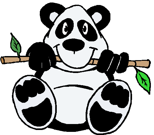 bamboo clipart panda bear