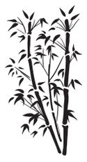 bamboo clipart silhouette