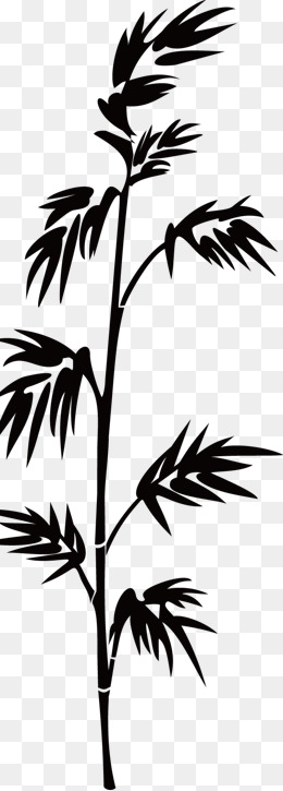 bamboo clipart silhouette