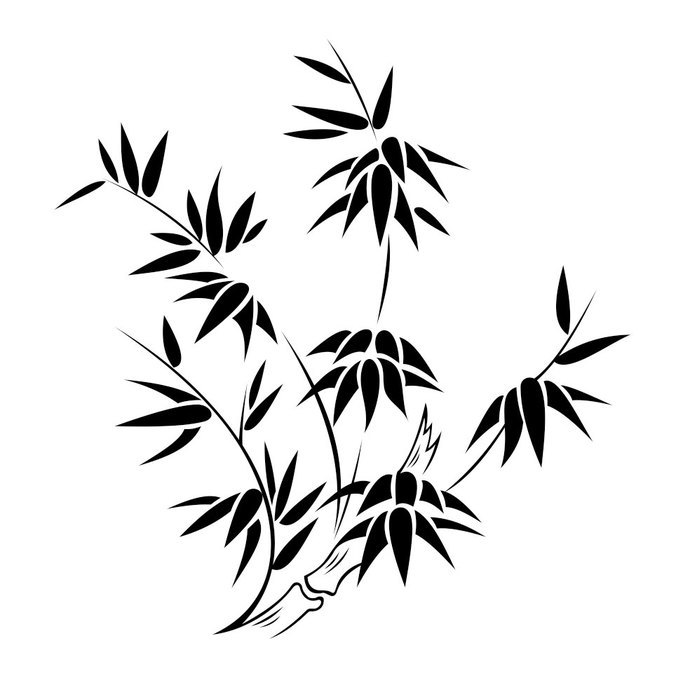 bamboo clipart vector