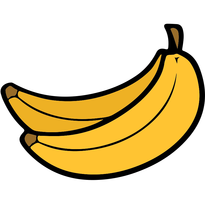 . Orange clipart banana